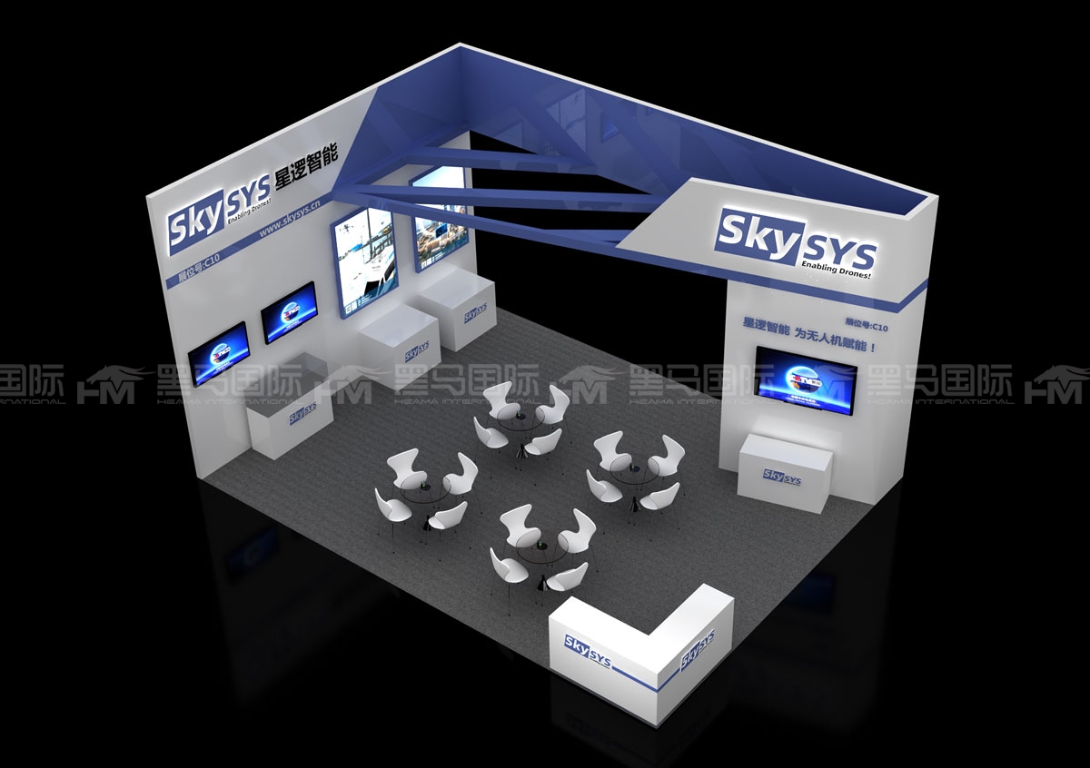 济南展会布置：创意公司文化感呈现