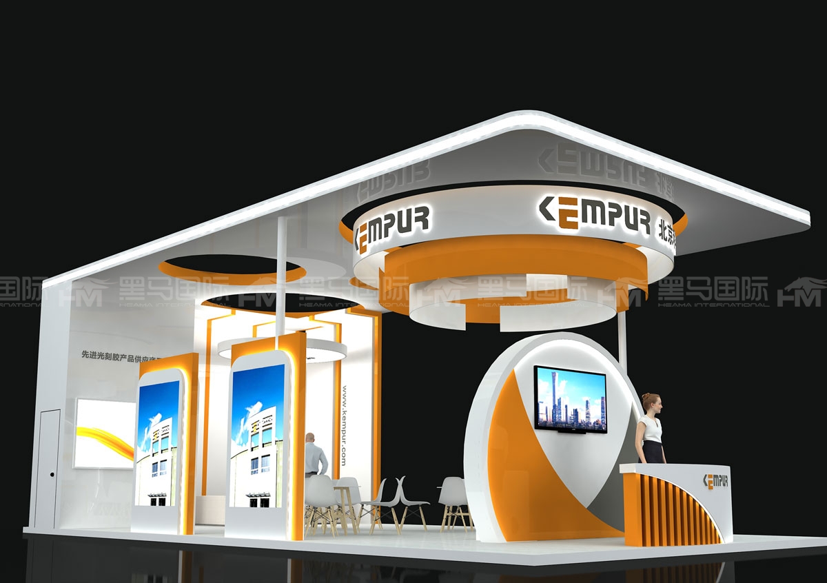 美国展台设计：国际化美学 + 智能交互，传递企业科